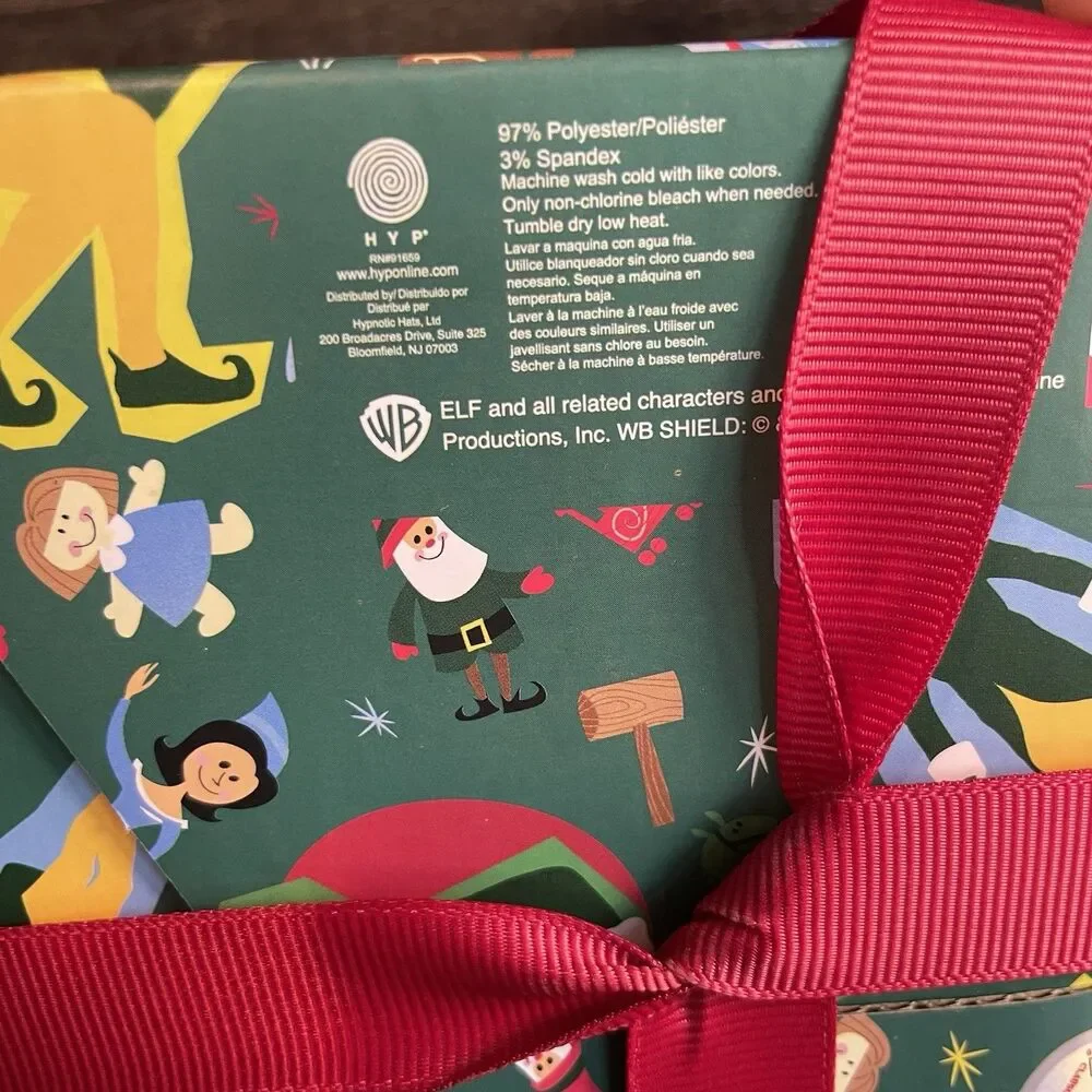 Elf Movie 10 Pair Quarter Sock Set Men’s Size 6-12 Christmas Holiday Gift Set